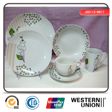 Ice Cream Design Porcelain Dinner Set in 20PCS